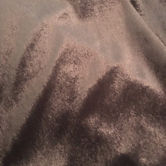 Silk navy evening dress with velvet detailing - Picture 9 of 11